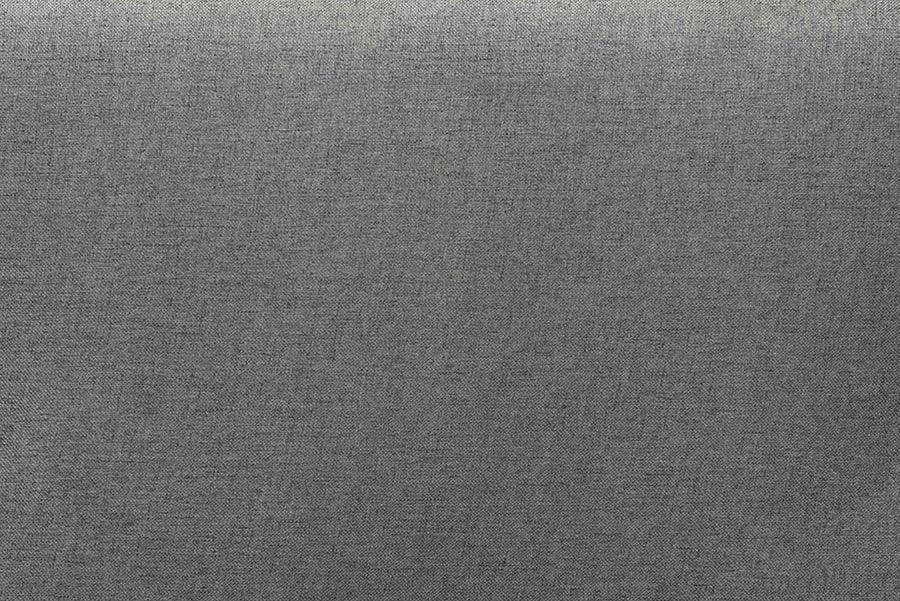 Wholesale Interiors Headboards - Gala Dark Grey Fabric Upholstered and Walnut Brown Finished Wood Queen Size Arched Headboard