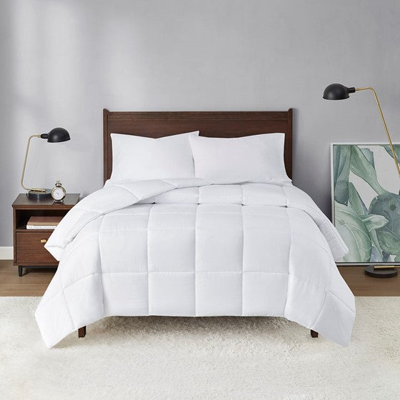Olliix.com Comforters & Blankets - Energy Recovery Oversized Down Alternative Comforter White Full/Queen