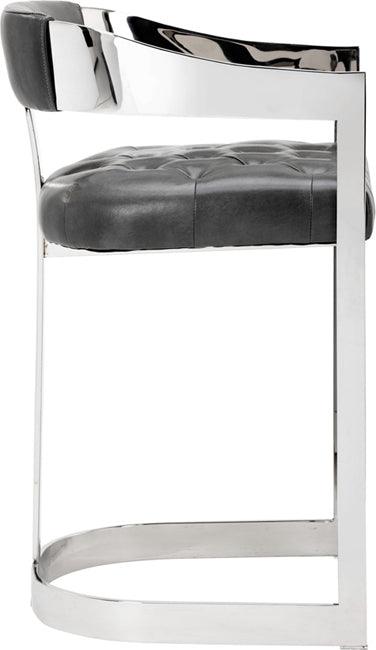 SUNPAN Barstools - Beaumont Counter Stool - Stainless Steel - Cantina Magnetite