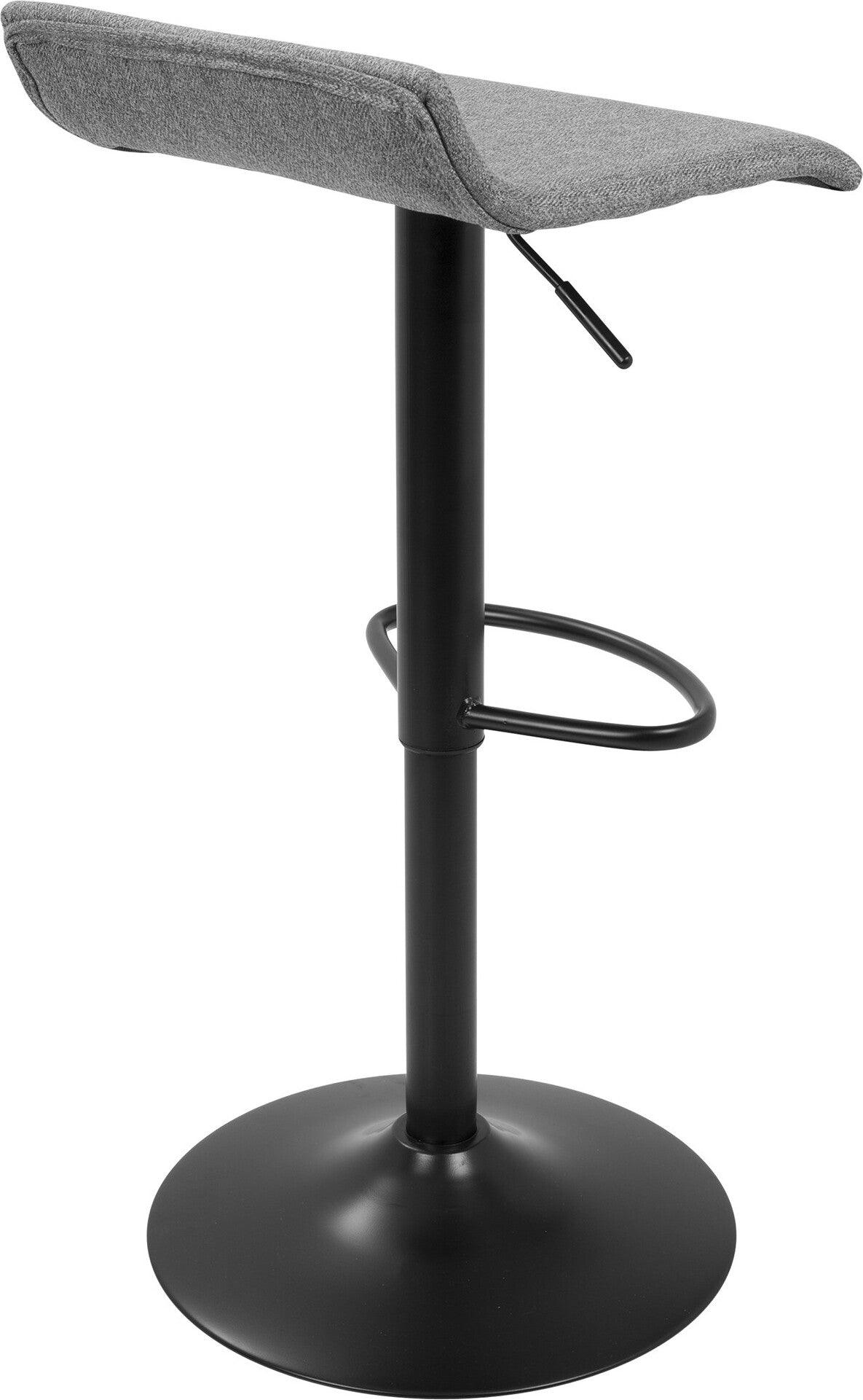 Lumisource Barstools - Ale Barstool - XL (Set of 2) Black & Gray (Set of 2)