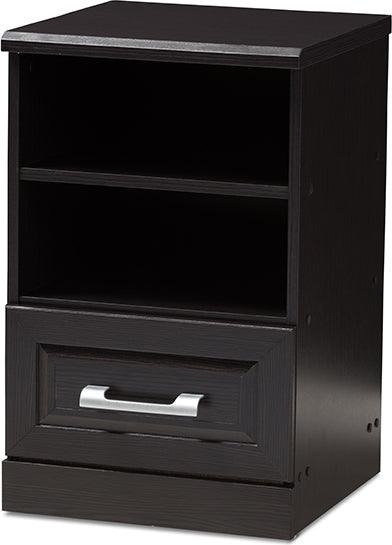 Wholesale Interiors Nightstands & Side Tables - Odelia Nightstand Wenge Dark Brown