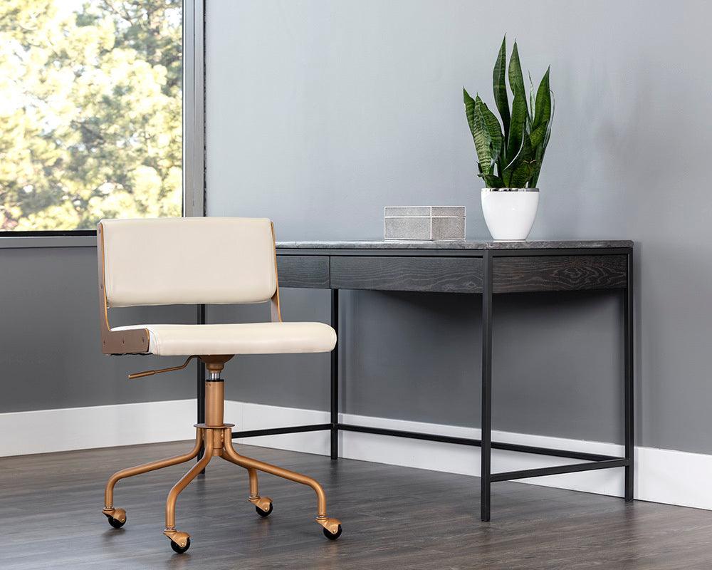 SUNPAN Task Chairs - Davis Office Chair Champagne Gold Castillo Cream