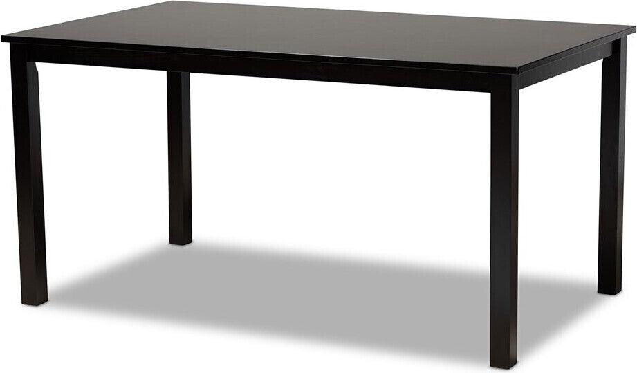 Wholesale Interiors Dining Tables - Eveline Rectangular Dining Table Espresso & Brown