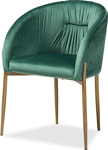 Wholesale Interiors Dining Chairs - Ballard Glamour Dining Chair Green & Gold