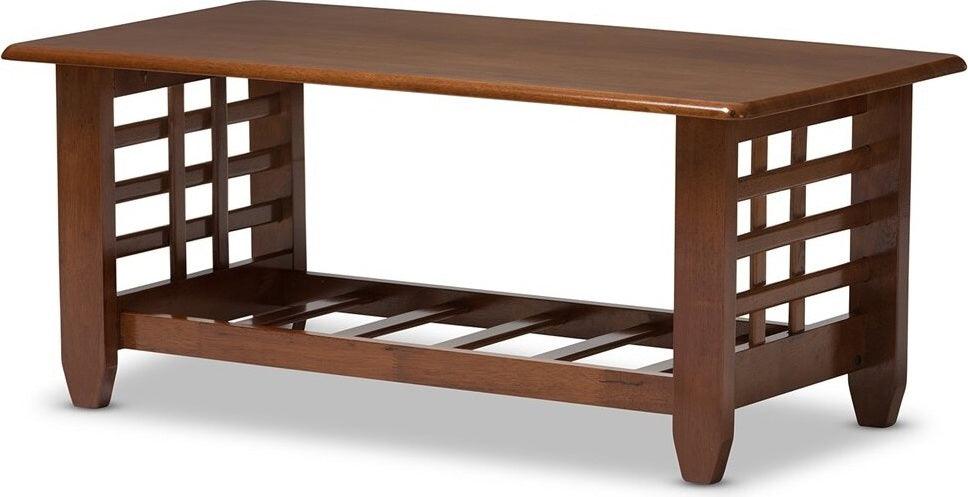 Wholesale Interiors Coffee Tables - Larissa Modern Occasional Coffee Table Cherry Brown