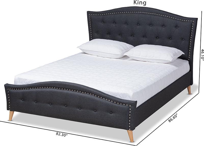 Wholesale Interiors Beds - Felisa King Bed Charcoal