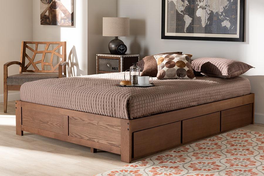 Wholesale Interiors Beds - Wren Full Storage Bed Walnut