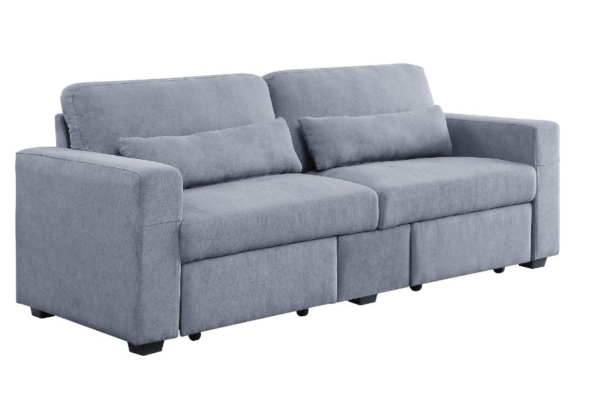 ACME Furniture Sofas & Couches - ACME Rogyne Storage Sofa, Gray Linen