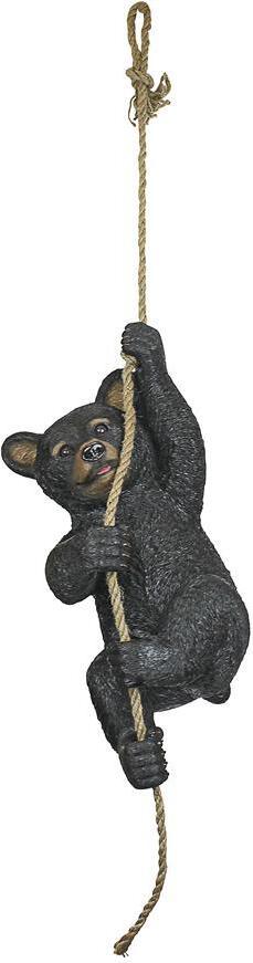 Design Toscano Statues - Swinging Bocephus Bear On Rope Statue