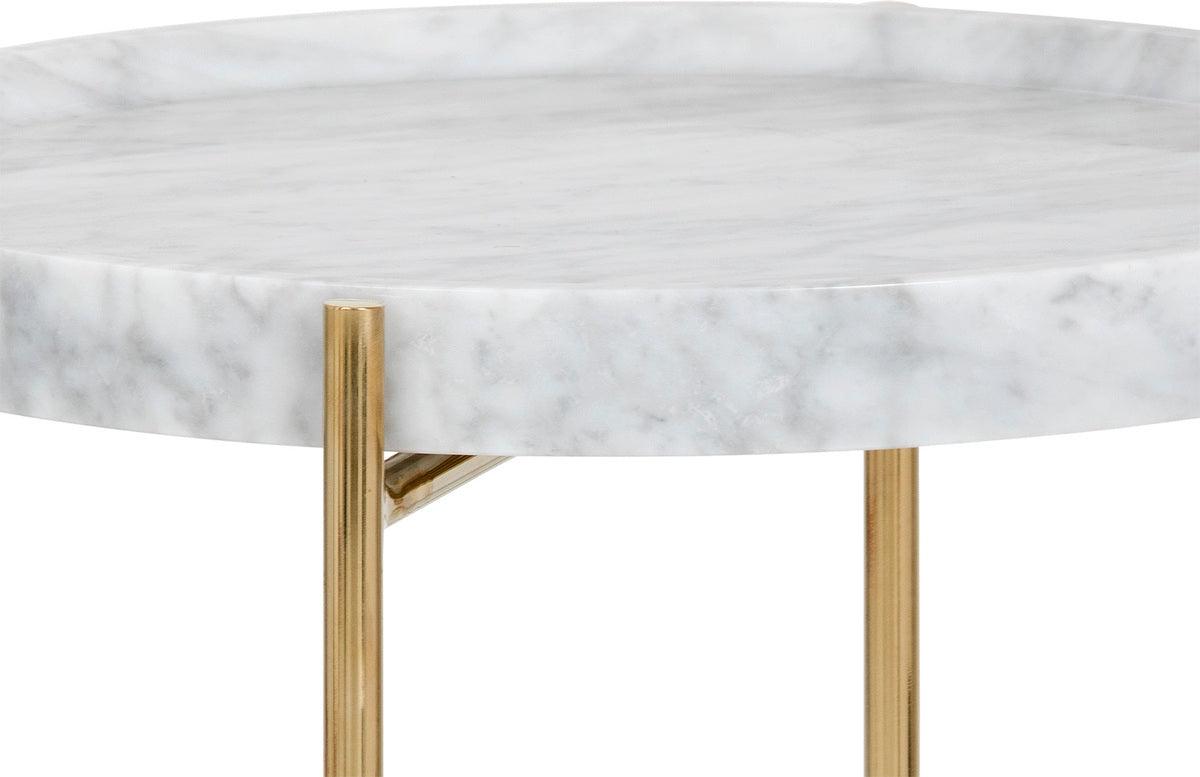 SUNPAN Side & End Tables - Liv Side Table White Marble