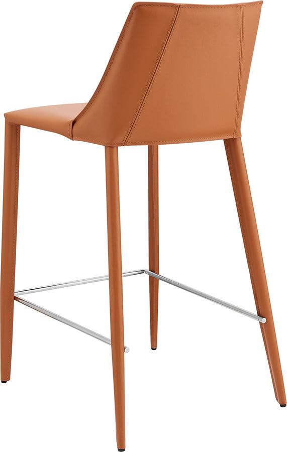 Euro Style Barstools - Kalle Counter Stool in Cognac