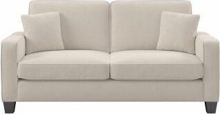 Bush Business Furniture Sofas & Couches - 73W Sofa Cream Herringbone Fabric