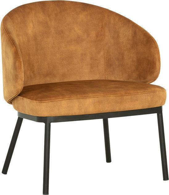 SUNPAN Accent Chairs - Echo Lounge Chair Black Nono Tapenade Gold