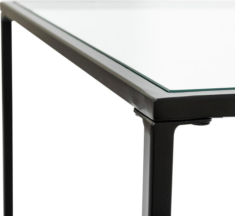 Euro Style Side & End Tables - Arvi 18" Side Table Clear & Black