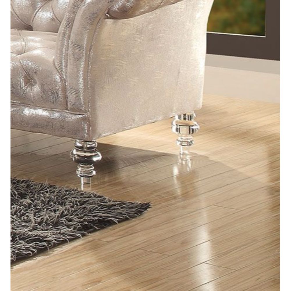 ACME Furniture Sofas & Couches - Dixie Sofa, Metallic Silver (52780)