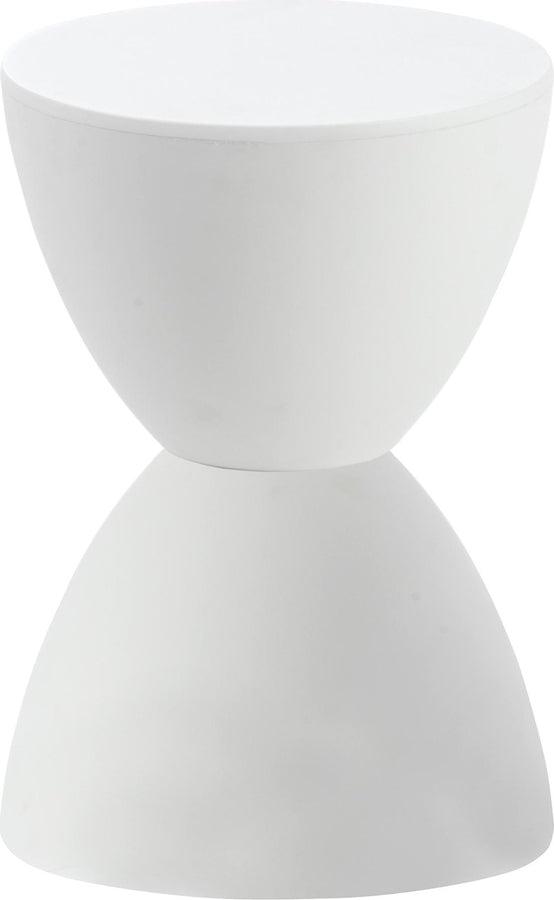 Euro Style Ottomans & Stools - Sallie Stool in White