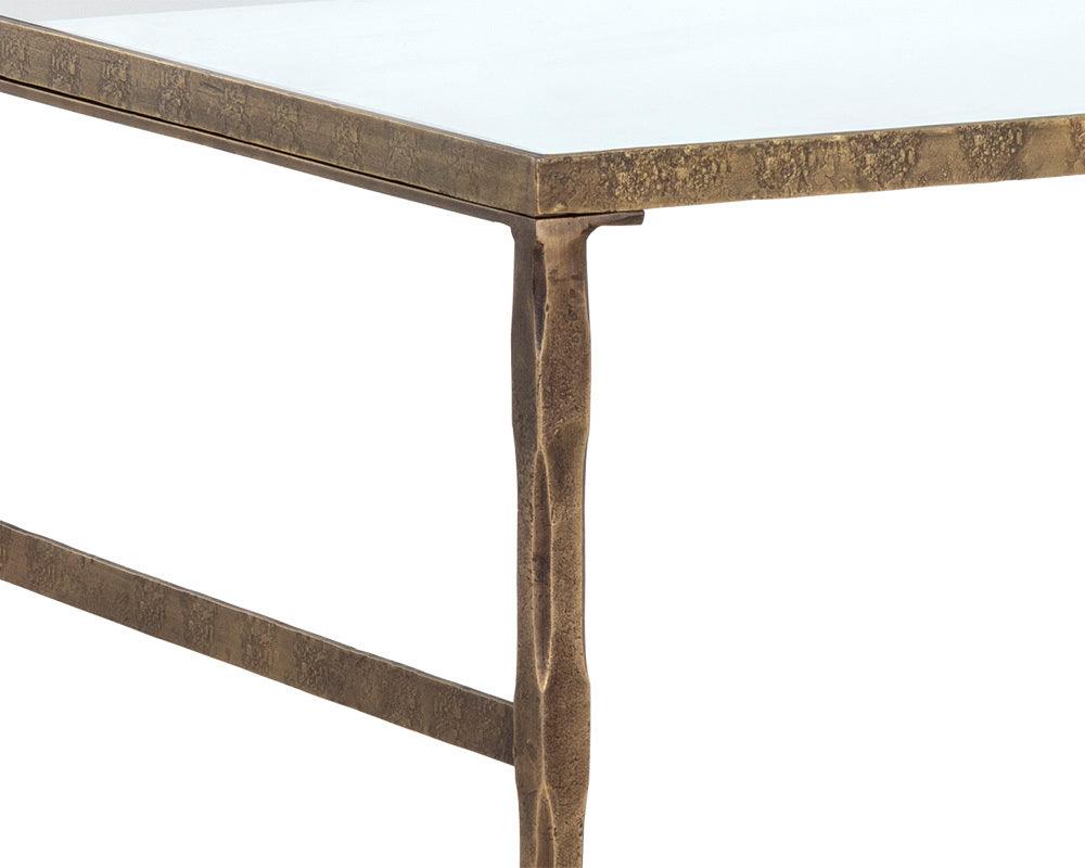 SUNPAN Desks - Bruna Desk Gold Glass