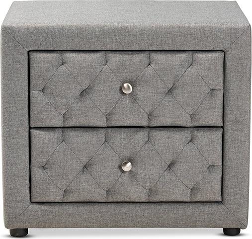 Wholesale Interiors Nightstands & Side Tables - Lepine Nightstand Gray