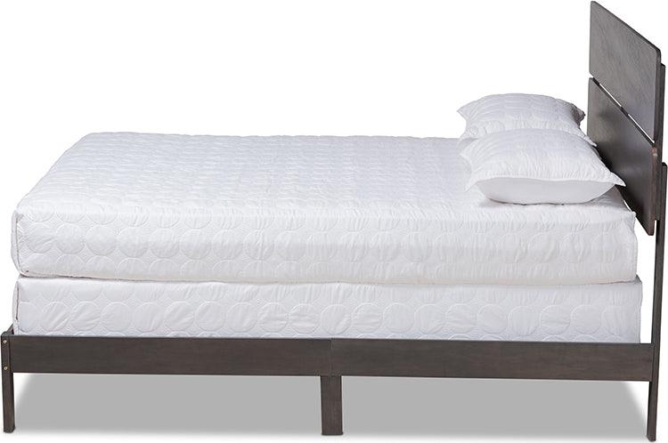 Wholesale Interiors Beds - Anthony Queen Bed Dark Grayish Oak