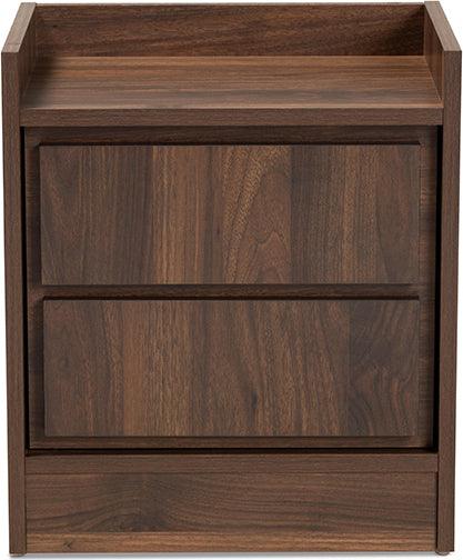 Wholesale Interiors Nightstands & Side Tables - Hale Nightstand Walnut brown