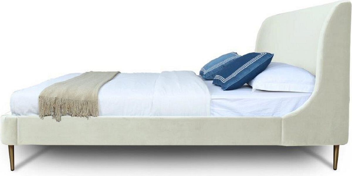 Manhattan Comfort Beds - Heather Full-Size Bed Cream