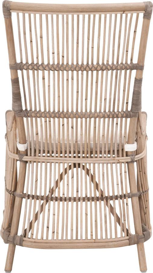 Essentials For Living Dining Chairs - Spindle Dining Chair Matte Gray Rattan & Matte Gray Binding