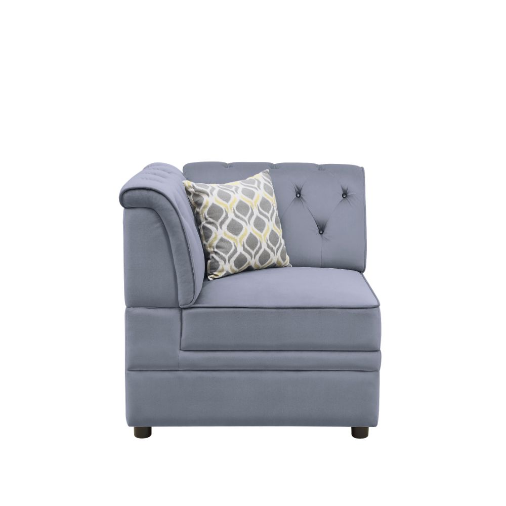 ACME Furniture TV & Media Units - Bois II Modular - Wedge, Gray Velvet