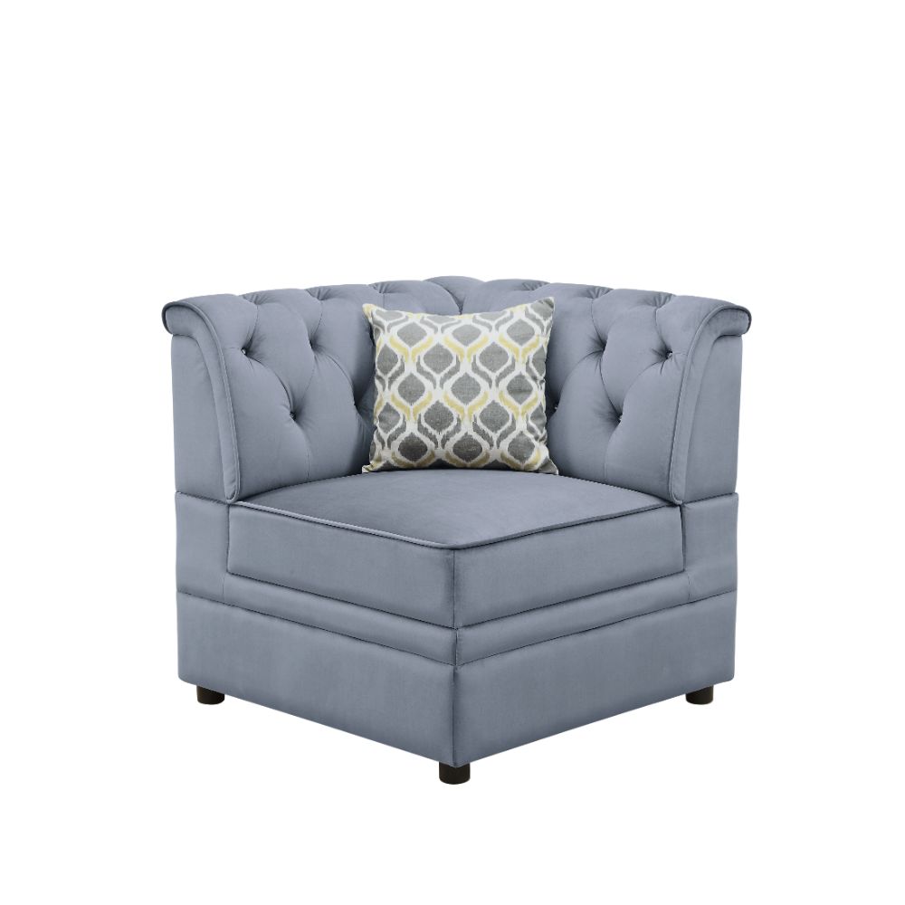 ACME Furniture TV & Media Units - Bois II Modular - Wedge, Gray Velvet