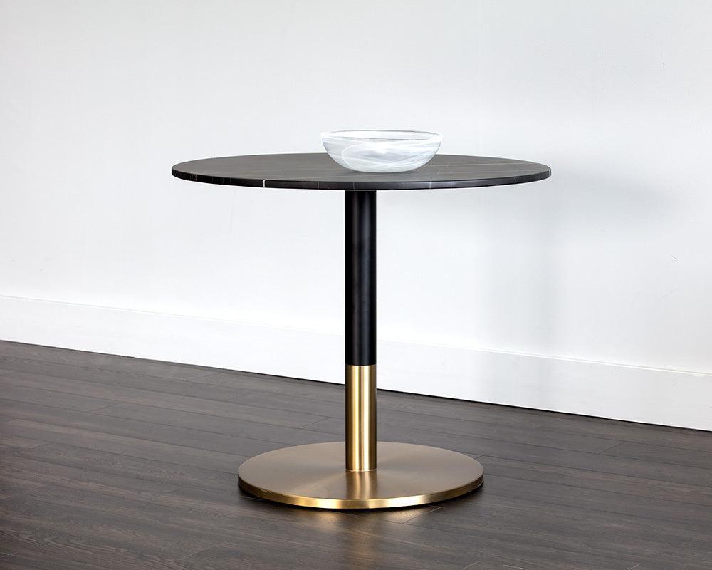 SUNPAN Outdoor Dining Tables - Massie Bistro Table - 35.5" Black