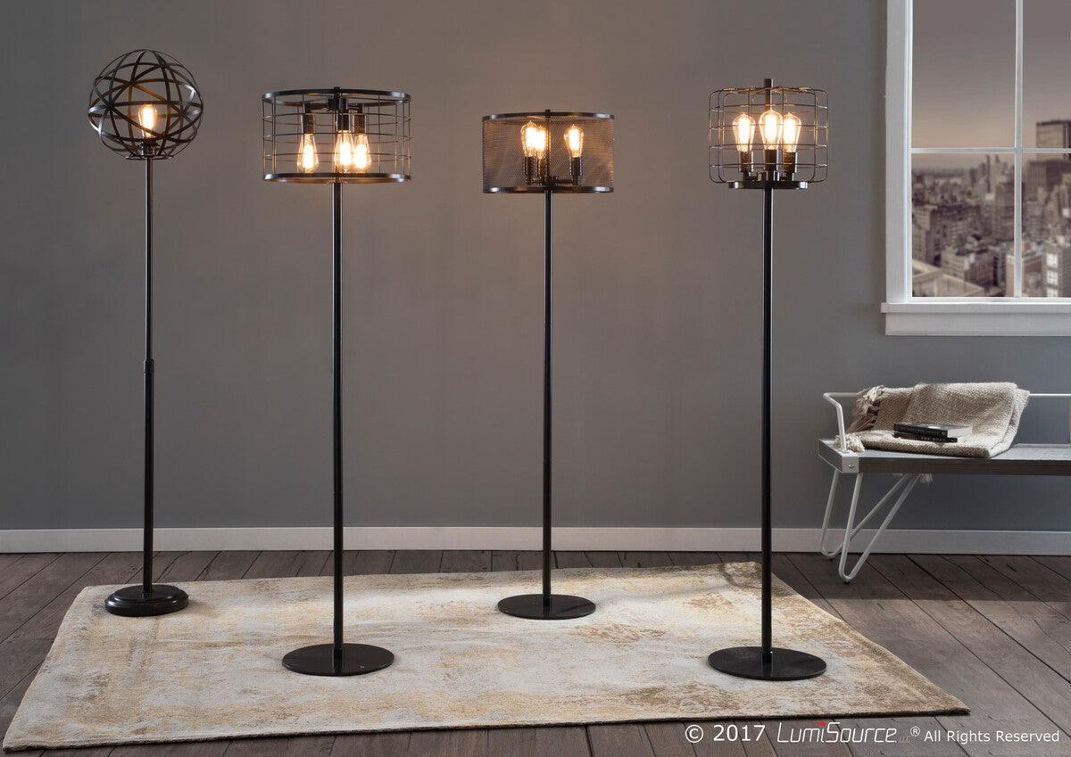 Lumisource Floor Lamps - Linx Industrial Floor Lamp in Antique