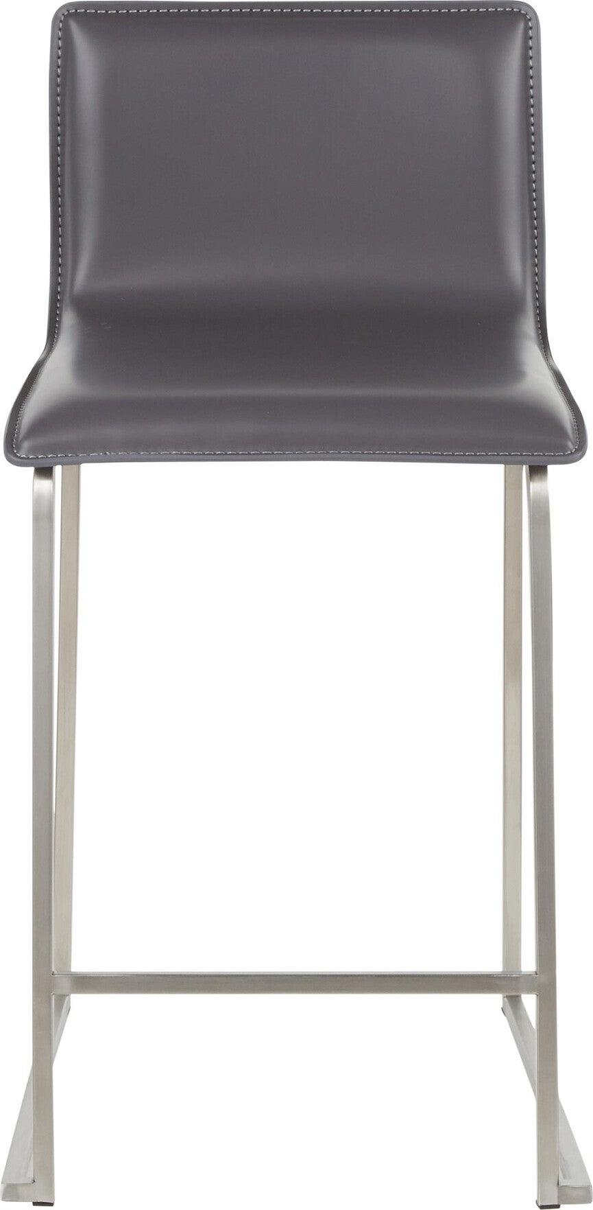 Lumisource Barstools - Mara Counter Stool & Gray (Set of 2)