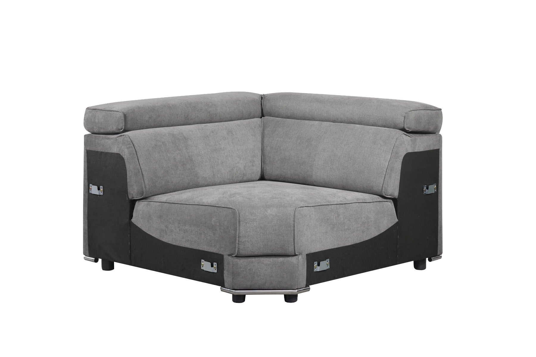 ACME Furniture Sofas & Couches - Alwin Modular Wedge, Dark Gray Fabric (53721)