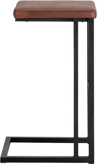 SUNPAN Barstools - Boone Barstool - Black - Bravo Cognac (Set of 2)