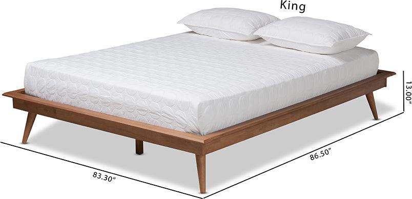 Wholesale Interiors Beds - Karine King Frame Bed Ash Walnut