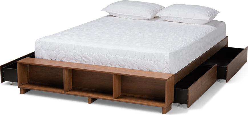 Wholesale Interiors Beds - Arthur Queen Bed Ash walnut