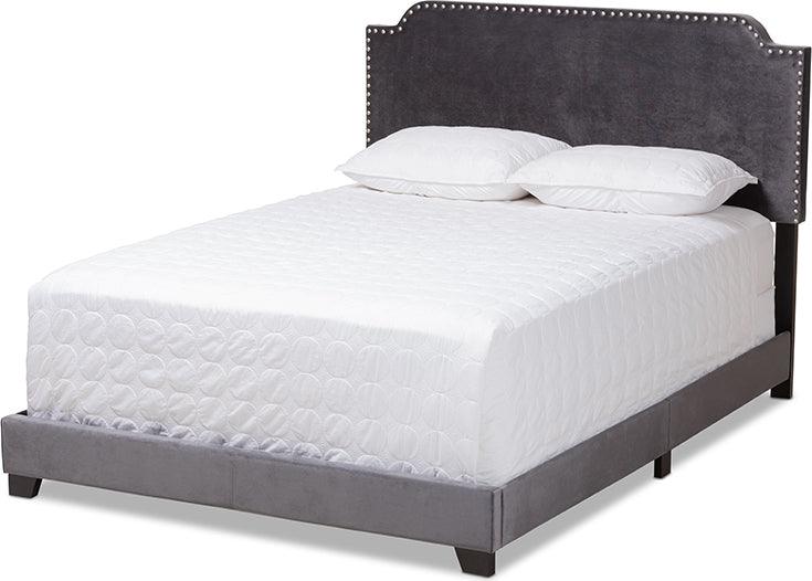 Wholesale Interiors Beds - Darcy Full Bed Dark Gray