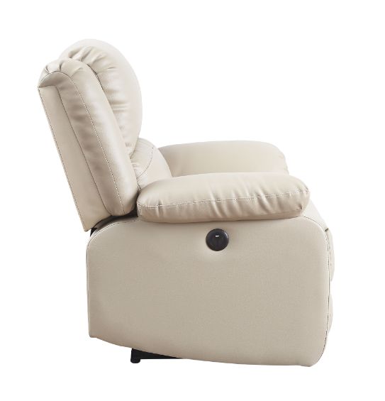 ACME Furniture Sofas & Couches - ACME Zuriel Power Motion Sofa, Beige PU