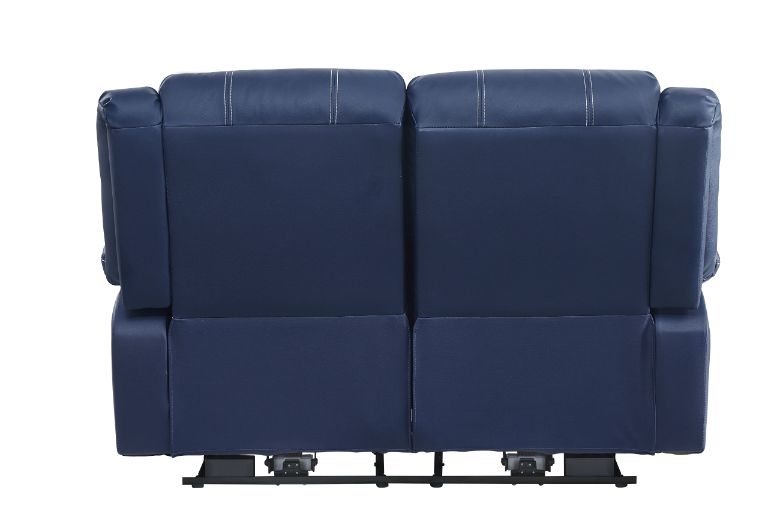 ACME Furniture Sofas & Couches - ACME Zuriel Power Motion Loveseat, Blue PU