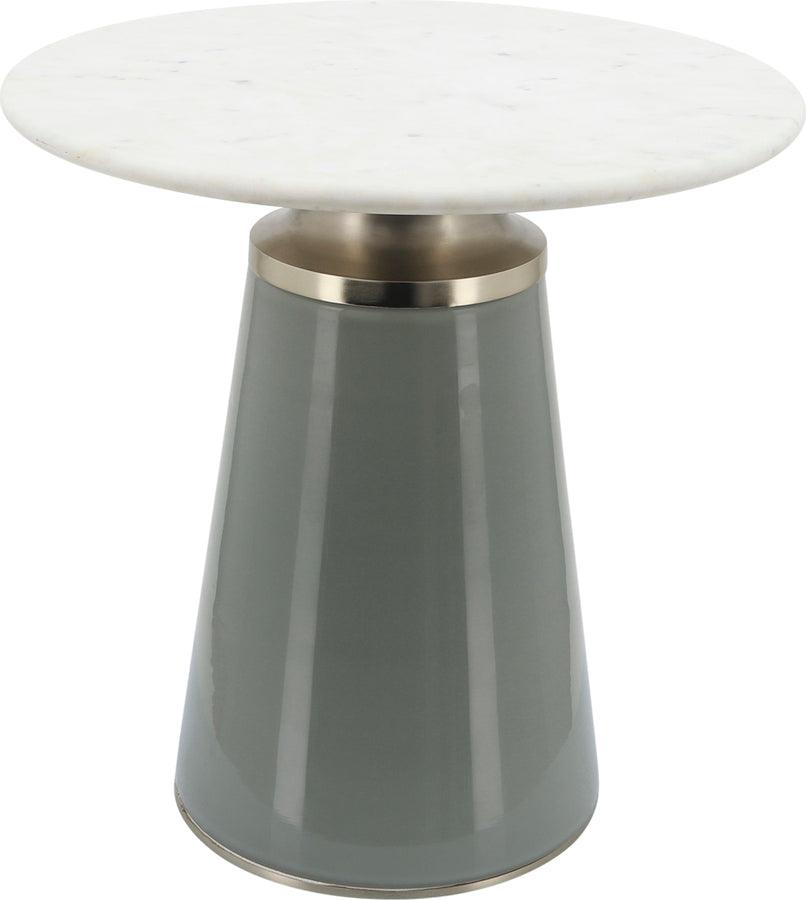 Sagebrook Home Side & End Tables - Marble Top 18"H Nebular Side Table Gray