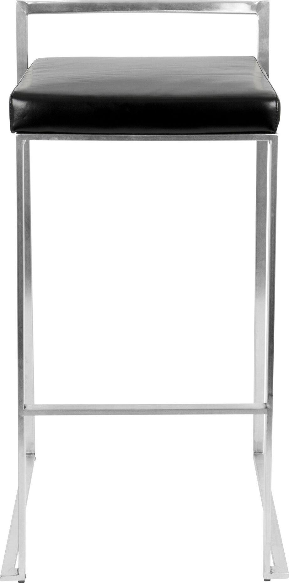 Lumisource Barstools - Fuji Stacker Barstool Black (Set of 2)