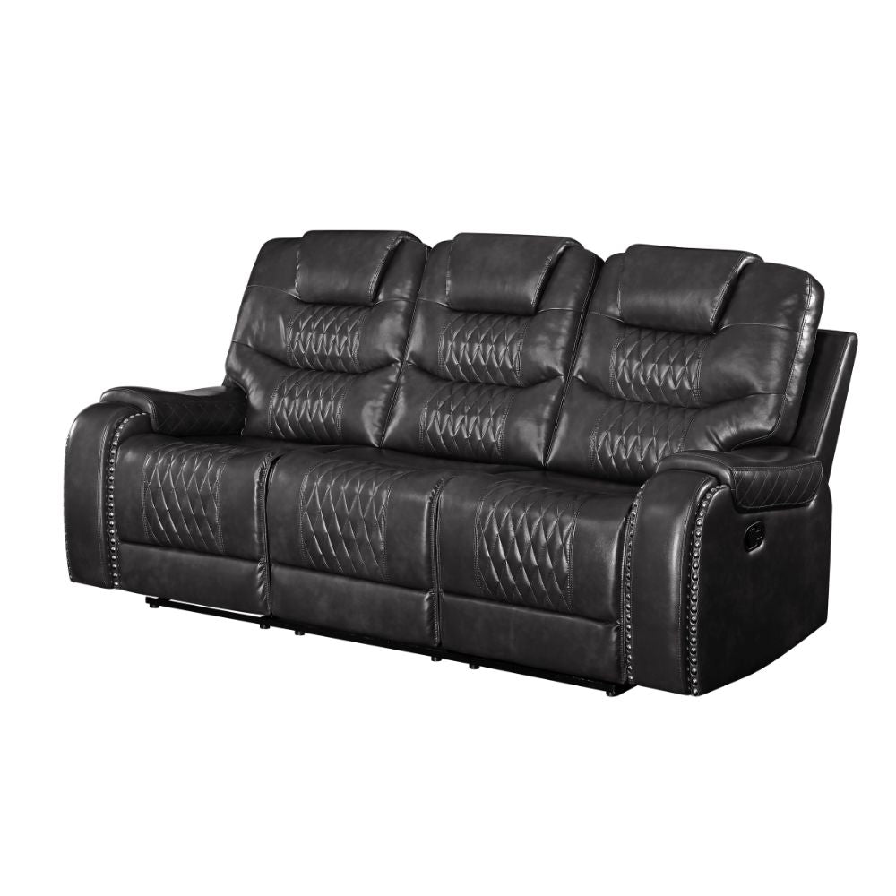 ACME Furniture Sofas & Couches - ACME Braylon Sofa (Motion), Magnetite PU