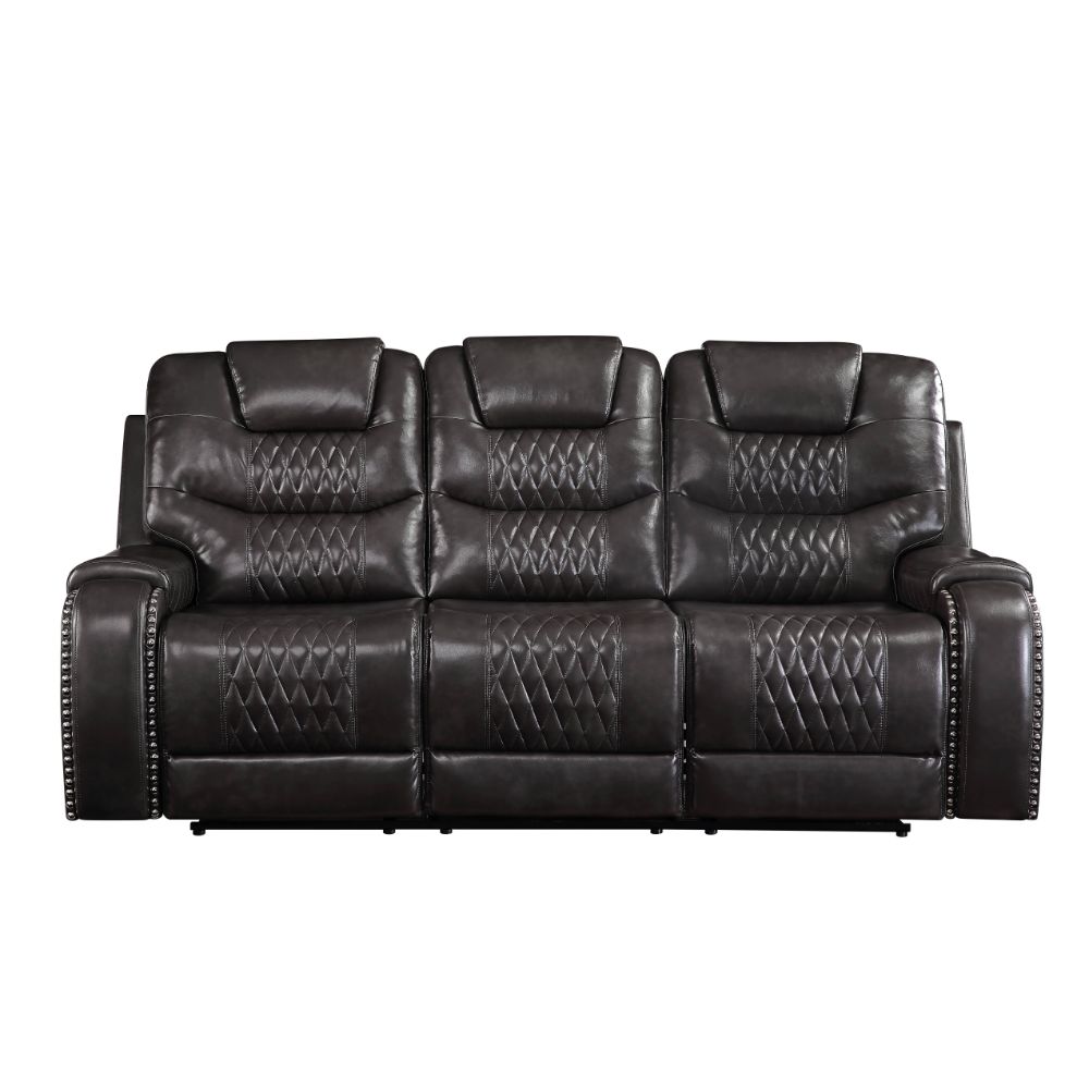 ACME Furniture Sofas & Couches - ACME Braylon Sofa (Motion), Magnetite PU