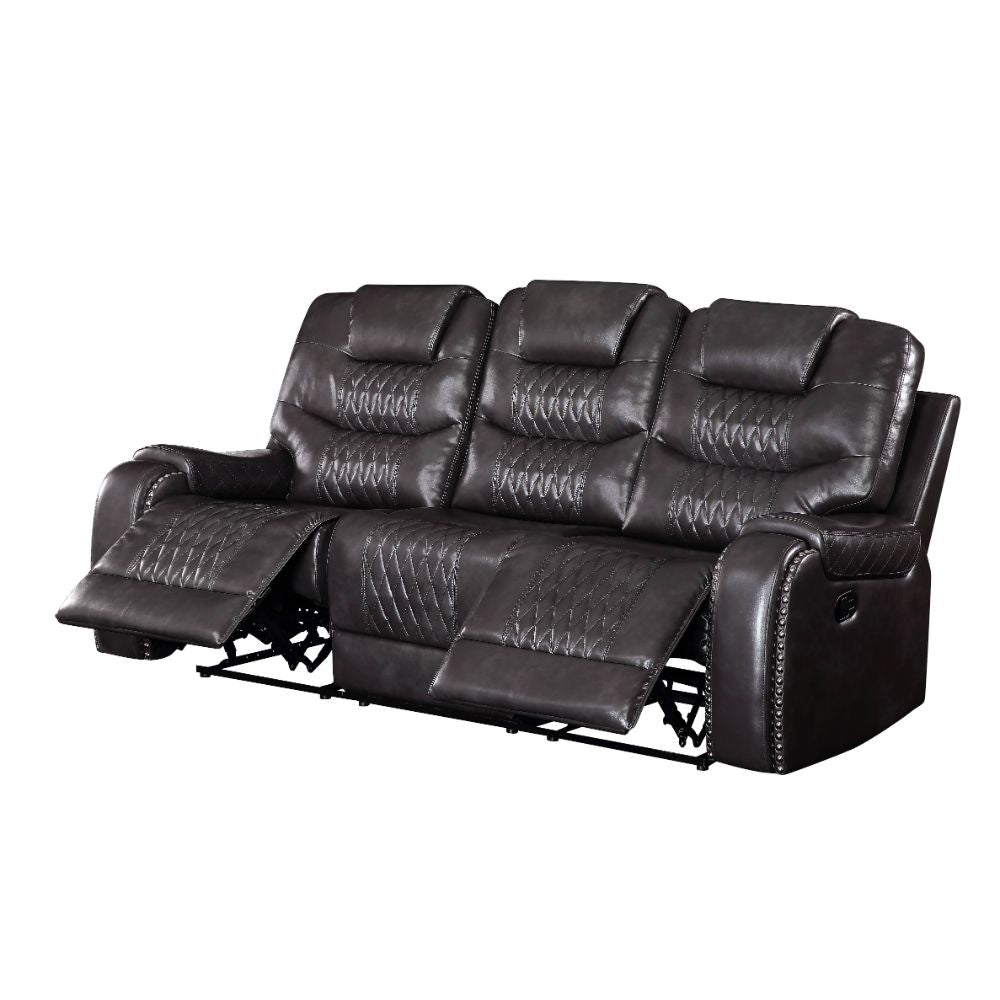 ACME Furniture Sofas & Couches - ACME Braylon Sofa (Motion), Magnetite PU