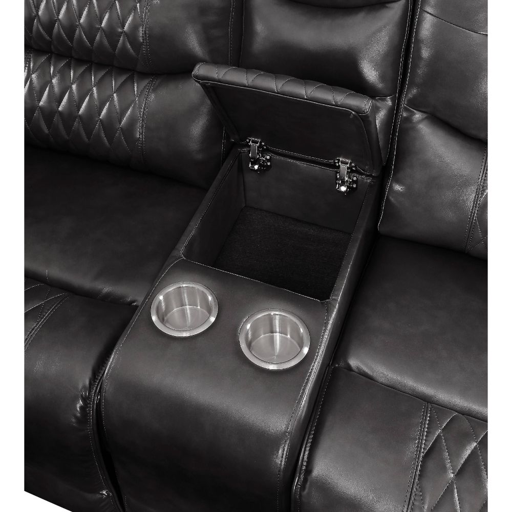 ACME Furniture Sofas & Couches - ACME Braylon Sofa (Motion), Magnetite PU
