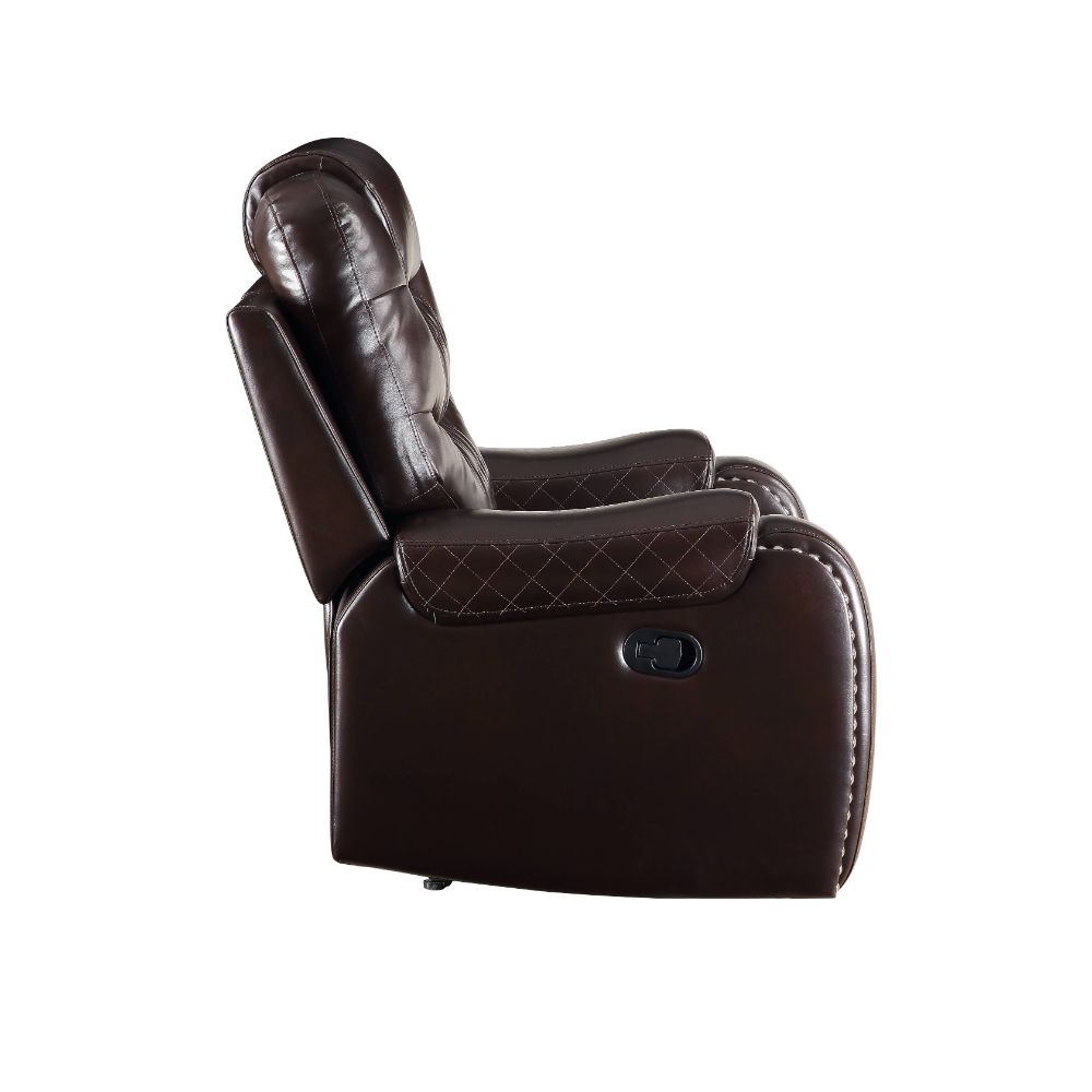ACME Furniture Sofas & Couches - ACME Braylon Love w/Console (Motion), Brown PU