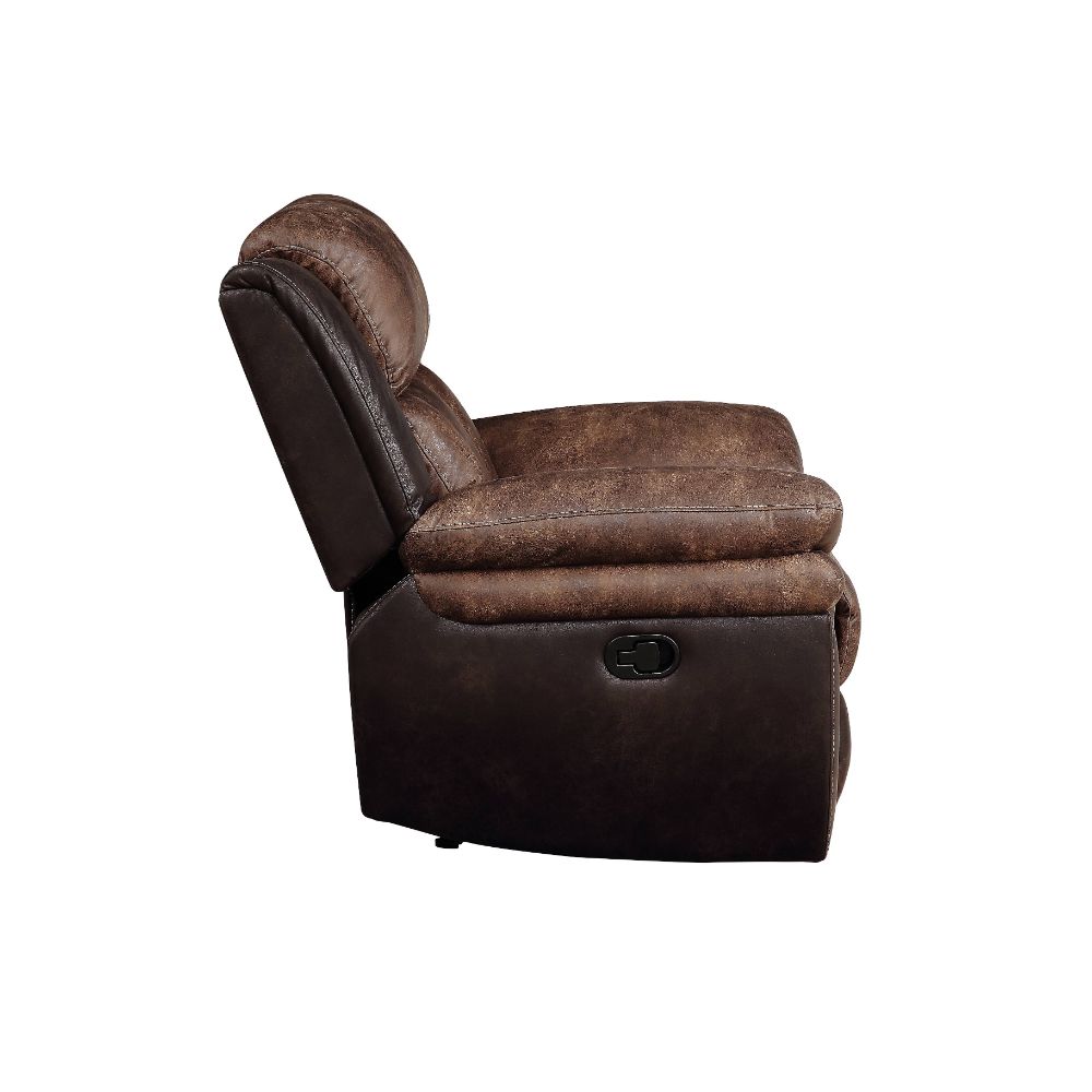 ACME Furniture Sofas & Couches - ACME Jaylen Sofa (Motion), Toffee & Espresso Polished Microfiber