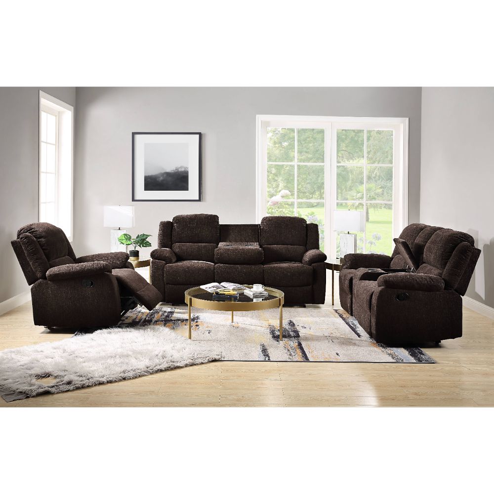 ACME Furniture Sofas & Couches - ACME Madden Sofa (Motion), Brown Chenille