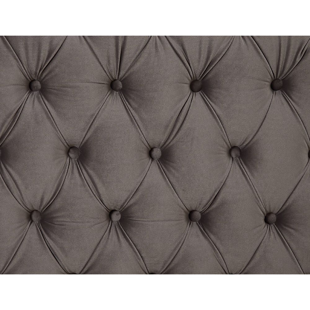 ACME Furniture Sofas & Couches - ACME Sullivan Sectional Sofa, Gray Velvet
