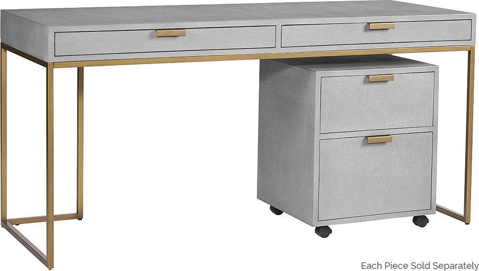 SUNPAN Desks - Jiro Desk - Grey Shagreen