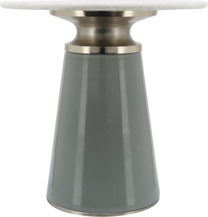 Sagebrook Home Side & End Tables - Marble Top 18"H Nebular Side Table Gray